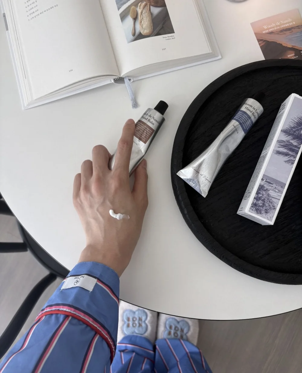 Maison et Voyage Hand Balmの使用イメージ